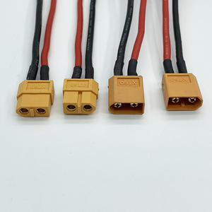 Custom 2-Pin XT60 maschio femmina connettore caricabatteria agli ioni di litio 14awg End Tin placcato cavo intrecciato cablaggio 100mm Automobile - Product Image 2