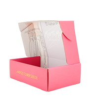 Boîte d'emballage de luxe personnalisée pour vêtements féminins, robe, chemisier, débardeur, avec logo estampé à chaud – Fournitures d'emballage