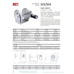 Cabrestante Manual para Yates de 12V 24V, 1500 2000W, Acero Inoxidable 316L, Cabrestante Horizontal para Embarcaciones de 6-18 Metros - Product Image 2