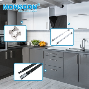 Furniture Accessory 45mm Full Extension <strong>Slide</strong> Soft Close Cabinet <strong>Drawer</strong> <strong>Slide</strong> for Channel Kitchen <strong>Drawer</strong> System - Product Image 6
