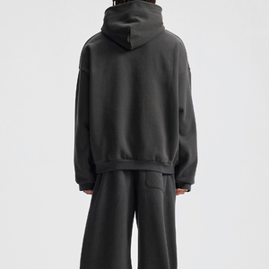 Sudadera con Capucha de Invierno de Primera Calidad, 500 g/m², de Poliéster/Algodón, Estilo Urbano, Gruesa, con Bordado 3D para Diseño - Product Image 3