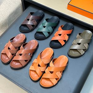 <span class=keywords><strong>Sandali</strong></span> da uomo in vera pelle stile coreano, leggeri, traspiranti, morbidi, comodi, di tendenza estiva, con ricamo, per abbigliamento casual - Product Image 5