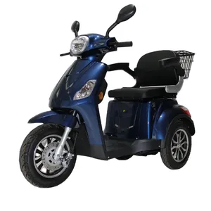 Tricycle électrique robuste à 3 roues, couleur bleu marine, vitesse de 25 km/h - Product Image 6