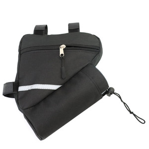 Bolsa triangular para sillín de bicicleta de montaña, almacenamiento portátil de 1L para llaves, teléfono, billetera, accesorio de ciclismo - Product Image 5