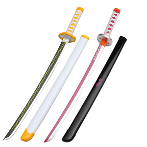 Espada samurái de bambú ABS para niños, modelo de madera al por mayor, espada <span class=keywords><strong>Kimetsu</strong></span> <span class=keywords><strong>No</strong></span> <span class=keywords><strong>yaiba</strong></span>, accesorios de COSPLAY, espada de Bambú - Product Image 5