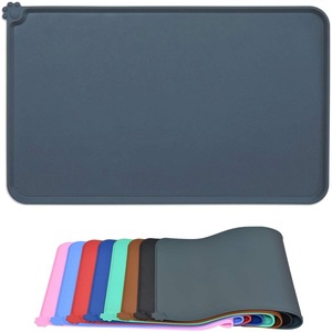 Tapis de nourriture pour animaux de compagnie en silicone antidérapant imperméable à l'eau à griffes personnalisées à vente chaude - Product Image 2