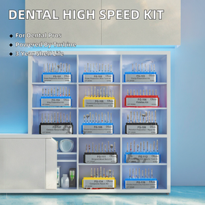 Dental Turbine High Speed Handpiece Bur Diamond Drills <b>Kit</b> for <b>Polishing</b> Teeth - Product Image 2