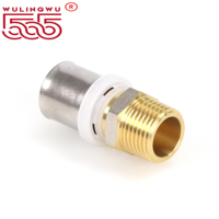 Raccords coudés en laiton plaqué de haute qualité pour systèmes multicouches PEX-AL-PEX, haute pression, vente en gros