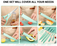 19pcs Peralatan Dapur Ustensiles De Cuisine Grosir Set Peralatan Masak Silikon dengan Gagang Kayu