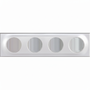 COMETE Interruptores de Pared Plateados de 4 Bandas - Product Image 1