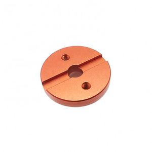 Services d'usinage CNC OEM/ODM et services de brochage et de perçage pour composants en aluminium anodisé noir et orange, Guangdong - Product Image 4