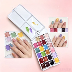 Gel <span class=keywords><strong>de</strong></span> <span class=keywords><strong>Uñas</strong></span> Degradado Sólido <span class=keywords><strong>de</strong></span> 24 Cuadrículas para Nail Art, Purpurina Fina, Novedad 2026, Gel <span class=keywords><strong>de</strong></span> Transferencia <span class=keywords><strong>de</strong></span> Alta Saturación y Espesor para Mezclar y Aplicar en <span class=keywords><strong>Uñas</strong></span> - Product Image 6