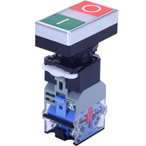 Interruptor de Doble Cabezal y Doble Botón LA38-11D/R.<span class=keywords><strong>G</strong></span> Sin Luz, Interruptores de Botón Pulsador de 22mm con Auto-reinicio - Product Image 2