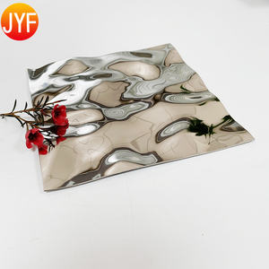 EL249 4x8 304 Paslanmaz Çelik Dekoratif 3D Tasarım Kabartmalı Panel Altın Su Dalgası Levha Duvar Tavan Paslanmaz Çelik Plaka - Product Image 6