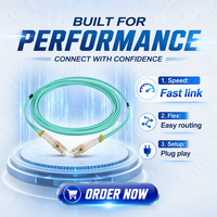Kabel Patch Fiber Optik SMDFIBER Indoor Outdoor OM3 OM4 LC UPC Single Mode Duplex Multi Mode untuk FTTX FTTH