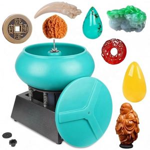 Polisseuse vibrante 12 pouces pour bijoux, argent, jade, agate, objets métalliques, outils de bijoutier, machine à polir vibrante 6L - Product Image 3