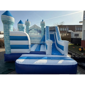 Château Gonflable Commercial Combo Arc-en-ciel avec Toboggan et Structure Gonflable pour Enfants à Vendre - Product Image 6