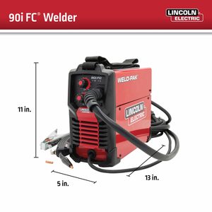 Soldadora Portátil Lincoln Electric Weld-Pak 90i Fc 120V con Alimentación de Alambre y Correa para el Hombro para Uso Residencial - Product Image 3