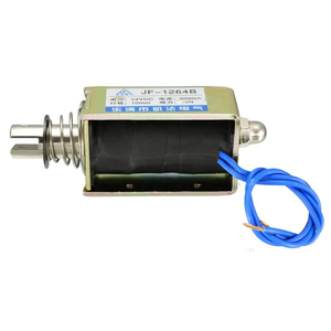 DC 24V 55N 10mm İnme çekme itme tipi açık çerçeve Solenoid Electromagnet doğrusal hareket JF-1264B - Product Image 4