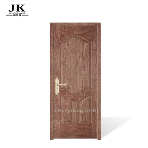 Puerta de MDF Laminado con Chapa de Madera JHK-S06, con Textura de Caoba, Interior Moderno para Uso en Hoteles, <span class=keywords><strong>Acabado</strong></span> Impermeable, Certificado E1 HCHO - Product Image 1