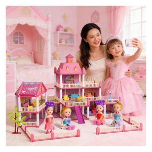 Juego de Muebles para Casa de Muñecas, Miniatura de Plástico, Juguete DIY con Figuras - Product Image 4