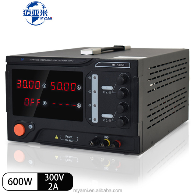 MYAMi Small Power Supply MY-K30002 300V 2A 600W Switch Benchtop Variable Adjustable Laboratory DC Power Supply