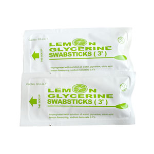OEM 3 buah penyeka <span class=keywords><strong>swabstick</strong></span> gliserin Lemon medis untuk mulut kering - Product Image 2