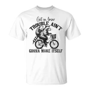 T-shirt promotionnel « Stay Out of Trouble Loser » avec une déclaration audacieuse - Product Image 1