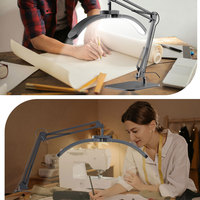 Lampe de Bureau LED de Style Moderne avec Intensité Variable Réglable, Idéale pour le Dessin, la Lecture ou les Ongles. Lumière d'Appoint de Table en Aluminium pour Manucure ou Bureau