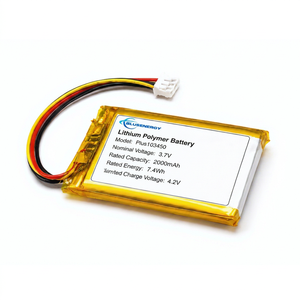 แบตเตอรี่แบบชาร์จได้ OEM 103450 3.7V 2000mAh พร้อม PCM สำหรับผลิตภัณฑ์ดิจิทัล - Product Image 1