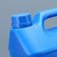 Seau carré en plastique HDPE de 5 litres, baril de qualité alimentaire avec couvercle hermétique, jerrycan pour l'emballage de produits chimiques, agricoles, d'eau et d'huile