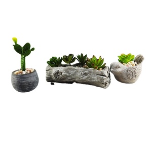Maceta de Cemento o Concreto con Forma de Madera, Duradera y Única, para Plantas Suculentas, para Jardín, Sala de Estar, Dormitorio - Product Image 5