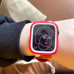 2022 Nouveau Style Camouflage 2 en 1 Multicolore Étui de Protection avec Bracelet en Silicone et Bracelet de Montre pour <span class=keywords><strong>Apple</strong></span> Series <span class=keywords><strong>7</strong></span> - Product Image 4