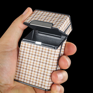 Portasigarette e Astuccio in Pelle e Plastica Impermeabile di Lusso, Scatola Portatile per Tabacco da Viaggio - Product Image 2
