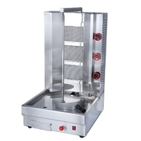 Machine à kebab à gaz commerciale à 3 brûleurs