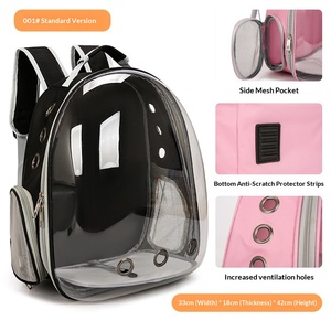 Mochila de <span class=keywords><strong>Transporte</strong></span> para <span class=keywords><strong>Mascotas</strong></span>, de Lujo, Transparente, de PVC, Portátil, para Viajes al Aire Libre, de Gran Capacidad, Resistente - Product Image 2