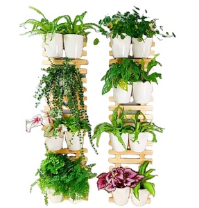 Caoxian Huashen présentoir à fleurs à grille murale intérieur et extérieur suspendu présentoir pour plantes à fleurs pour jardin, maison et pépinière - Product Image 1