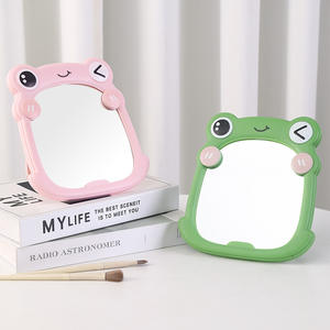 Nouveau miroir de <span class=keywords><strong>maquillage</strong></span> mignon en forme de <span class=keywords><strong>grenouille</strong></span>, nouveau miroir de bureau vertical simple, miroir de beauté pour dortoir, gain de place - Product Image 3