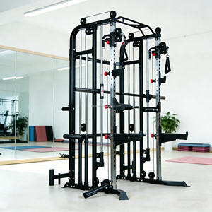 Machine de musculation tout-en-un robuste pour la maison - Power Rack avec Smith Machine, Barre de traction, <span class=keywords><strong>Poulie</strong></span> à câble - Product Image 4