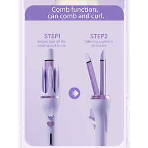 Gran oferta de herramientas de estilismo para el cabello profesional 2 en 1 rizador de pelo automático intercambiable plancha rizadora de pelo de cerámica - Product Image 3