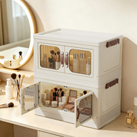 Boîte de rangement pliable en plastique PP, écologique, étanche, anti-poussière, grande capacité, design moderne pour salon et usage domestique