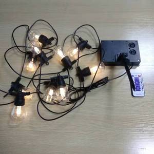 Guirlande solaire à ampoules LED S14, décoration extérieure avec télécommande, 8 modes, Brightech - Product Image 4