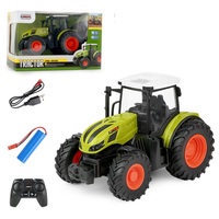 Tracteur agricole RC 2,4G 1/24 avec remorque mélangeuse, véhicule d'ingénierie agricole télécommandé, jouets de construction pour enfants