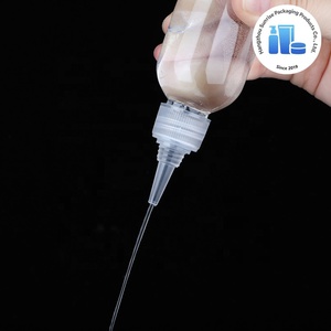 בקבוקי פלסטיק PET שקופים למילוי חוזר בנפחים של 5ml/<span class=keywords><strong>10ml</strong></span>/50ml/200ml/500ml עם פקק הברגה, ריקים, לקוסמטיקה, פיגמנט או דיו. - Product Image 3