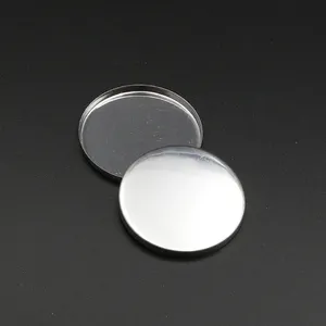 DIY 44 mm Circular sombra de ojos hierro lata embalaje Pan alta calidad chapado hierro contenedor magnético hierro Pan para maquillaje embalaje