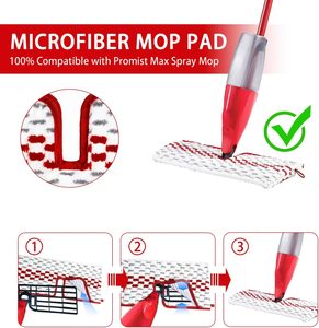 Cabezal de Repuesto de Doble Acción para Mopa de Vapor O-Cedar ProMist MAX, Almohadilla de Microfibra para Limpieza de Pisos Secos y Mojados - Product Image 6