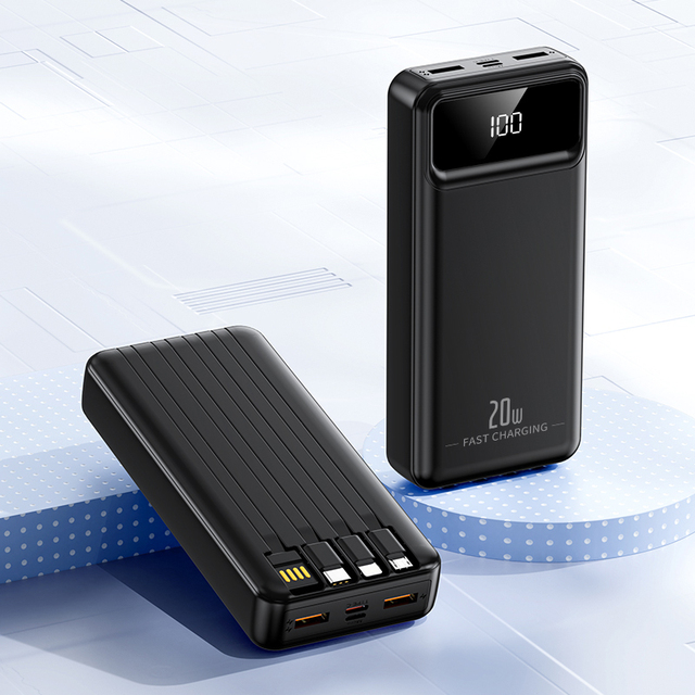 Factory OEM Portable Power Bank 100000mah 50000mah Fast Charging Solar Power Bank 20000mah