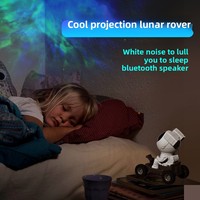 Projecteur d'étoiles Lunar Rover, Veilleuse d'ambiance pour chevet d'astronaute, Ornement décoratif haut de gamme, Cadeau idéal