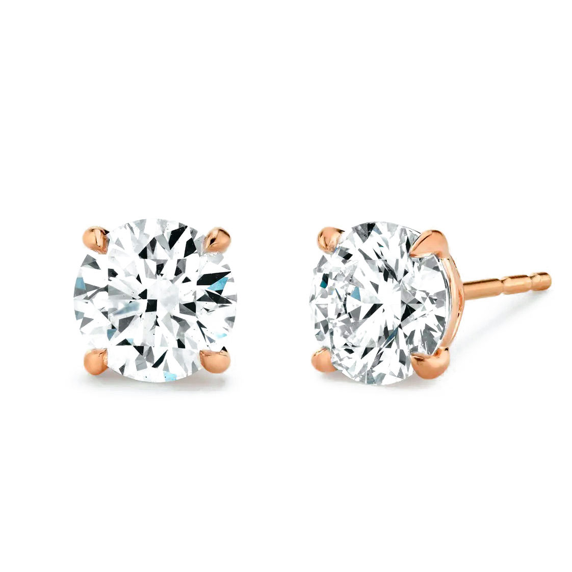 กลมสีโรสโกลด์ CZ