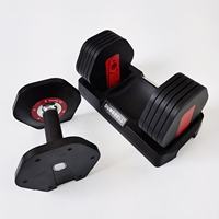 Haltère réglable par incréments de 2kg avec poignée antidérapante Haltère carré réglable pour l'entraînement à la dynamophilie